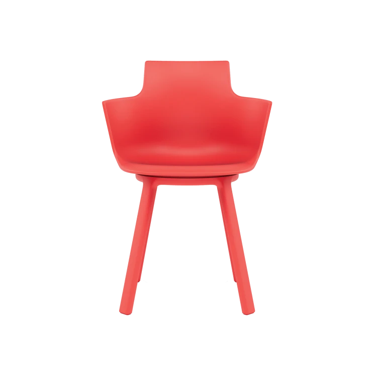 Social® Turn Chair – Red, Set of 2