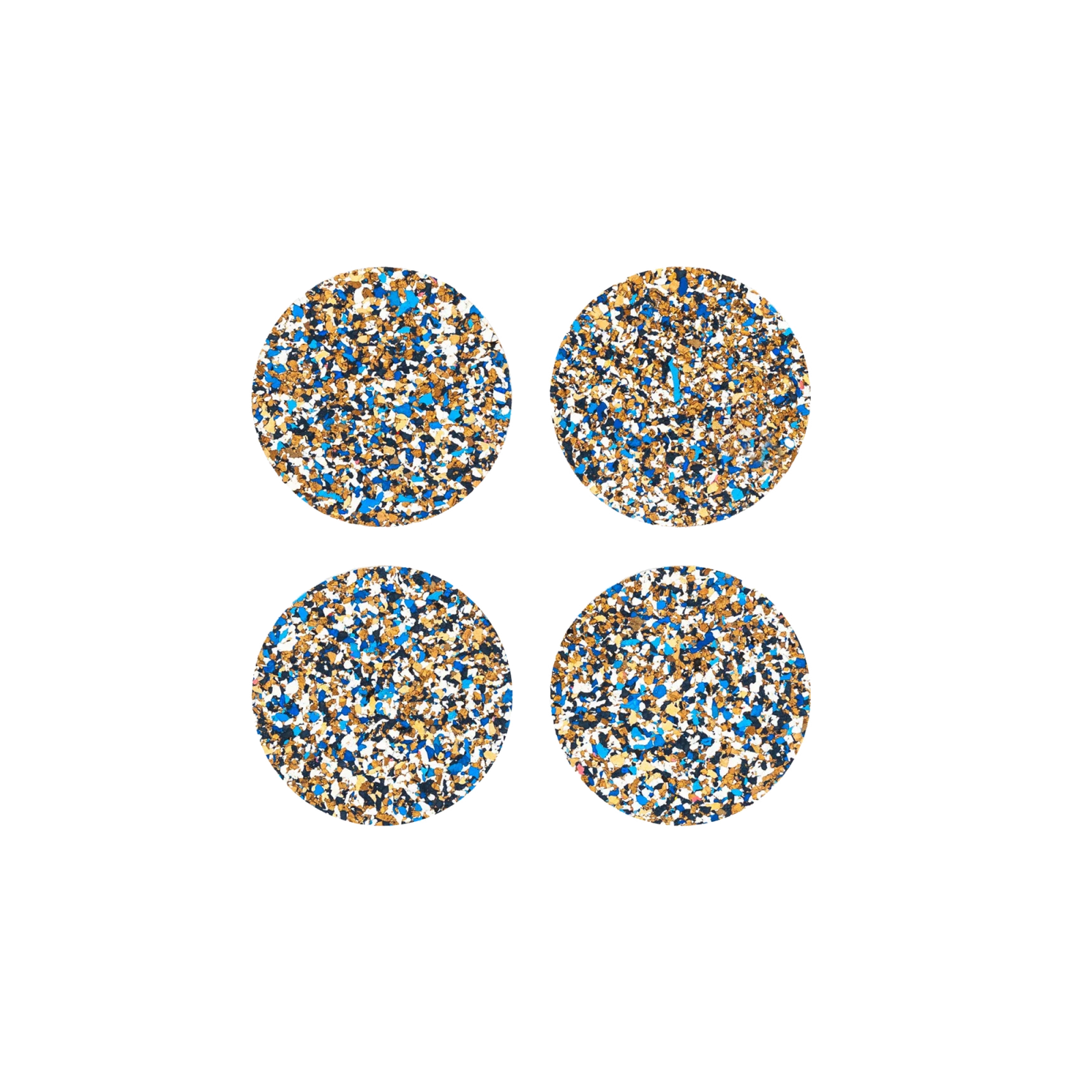 Speckled Coasters Round - Black, Set of 4 (Copy) - Gessato Design Store