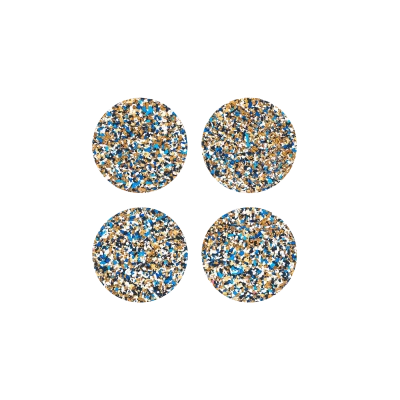 Speckled Coasters Round - Black, Set of 4 (Copy) - Gessato Design Store