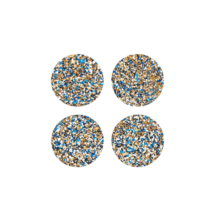 Speckled Coasters Round - Black, Set of 4 (Copy) - Gessato Design Store