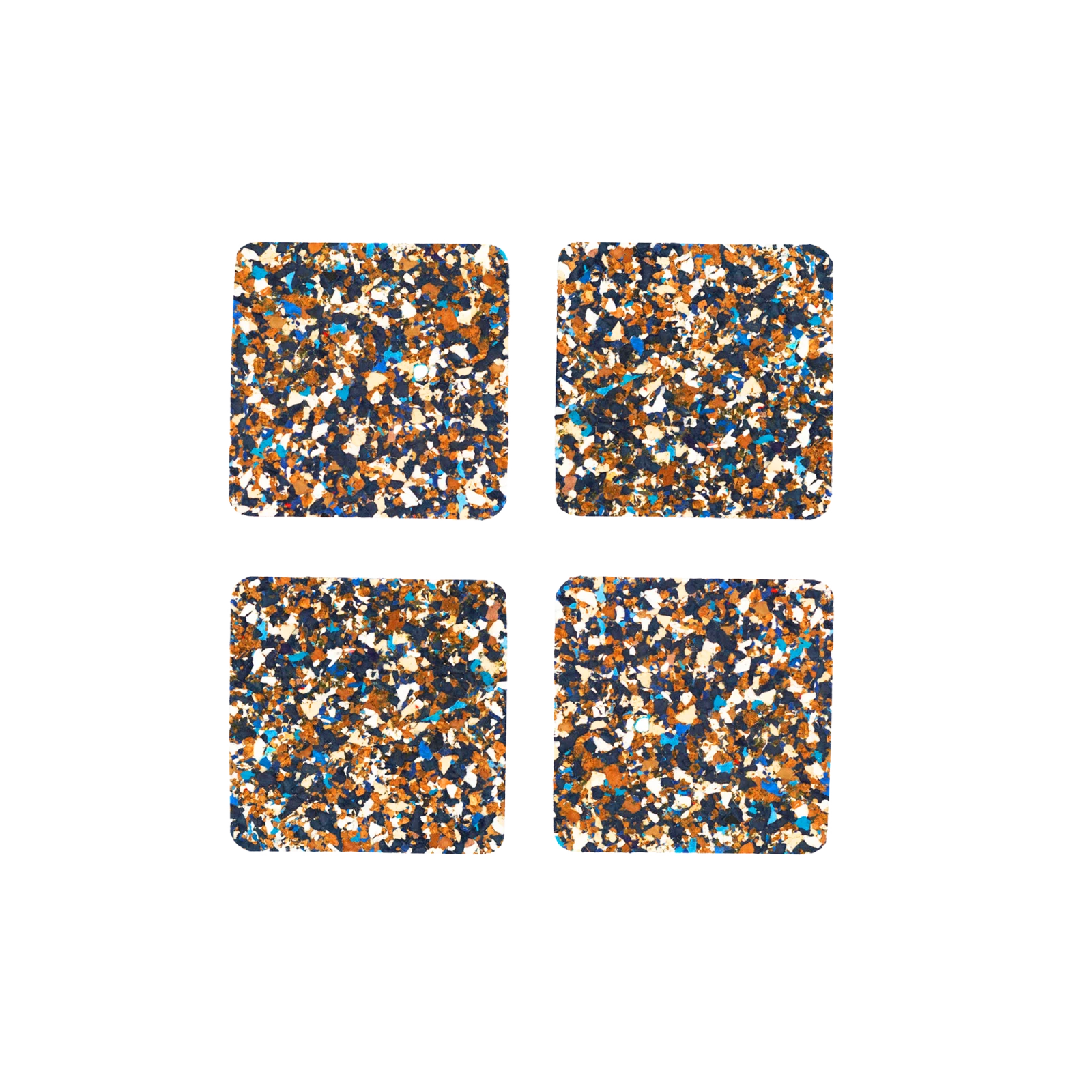 Speckled Coasters Square - Black, Set of 4 (Copy) - Gessato Design Store