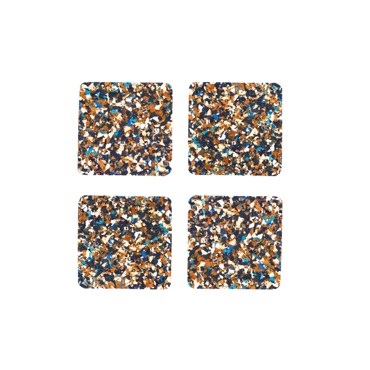 Speckled Coasters Square - Black, Set of 4 (Copy) - Gessato Design Store