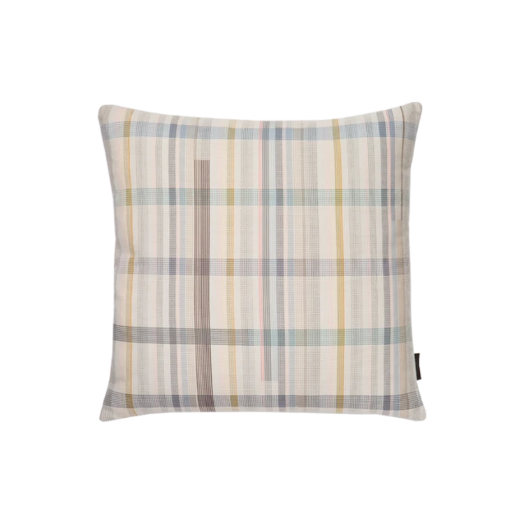 Darning Sampler Plaid Pillow by Scholten & Baijings