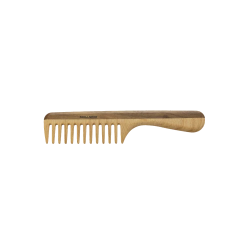 Legno Extra Wide Tooth Comb With Handle - Gessato Design Store
