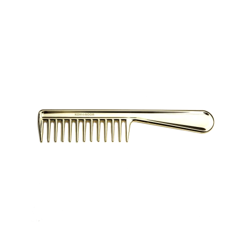 Metalli Extra Wide Tooth Comb With Handle - Gessato Design Store