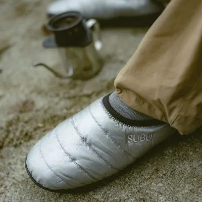 Packable - SUBU Foil Silver Slippers - Gessato Design Store