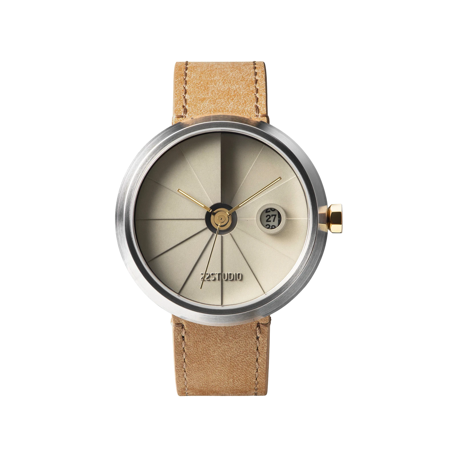 4th Dimension Concrete Wrist Watch, Beige Edition - Gessato Design Store