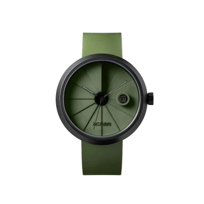 4th Dimension Concrete Wrist Watch, Moss Edition - Gessato Design Store