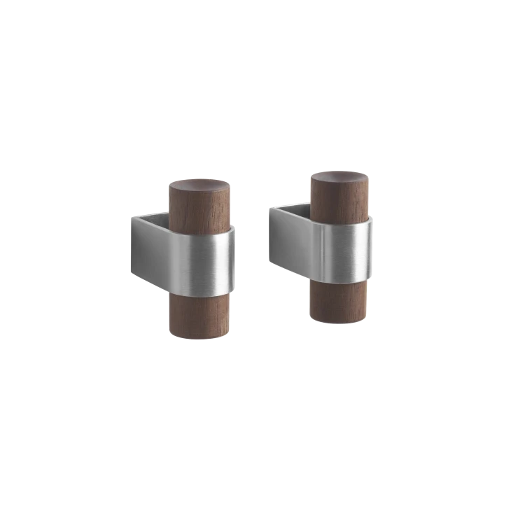 Dowel Walnut Hooks – Set o 2