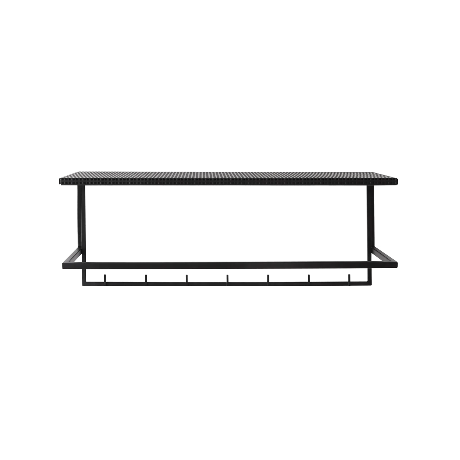 Grid, Wall Mounted Coat Rack With Shelf - Gessato Design Store