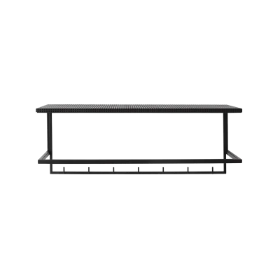 Grid, Wall Mounted Coat Rack With Shelf - Gessato Design Store