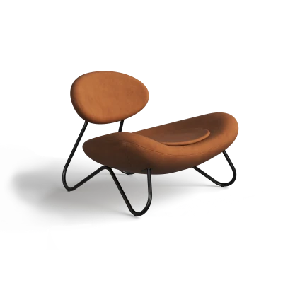 Meadow Lounge Chair - Cognac Leather - Gessato Design Store