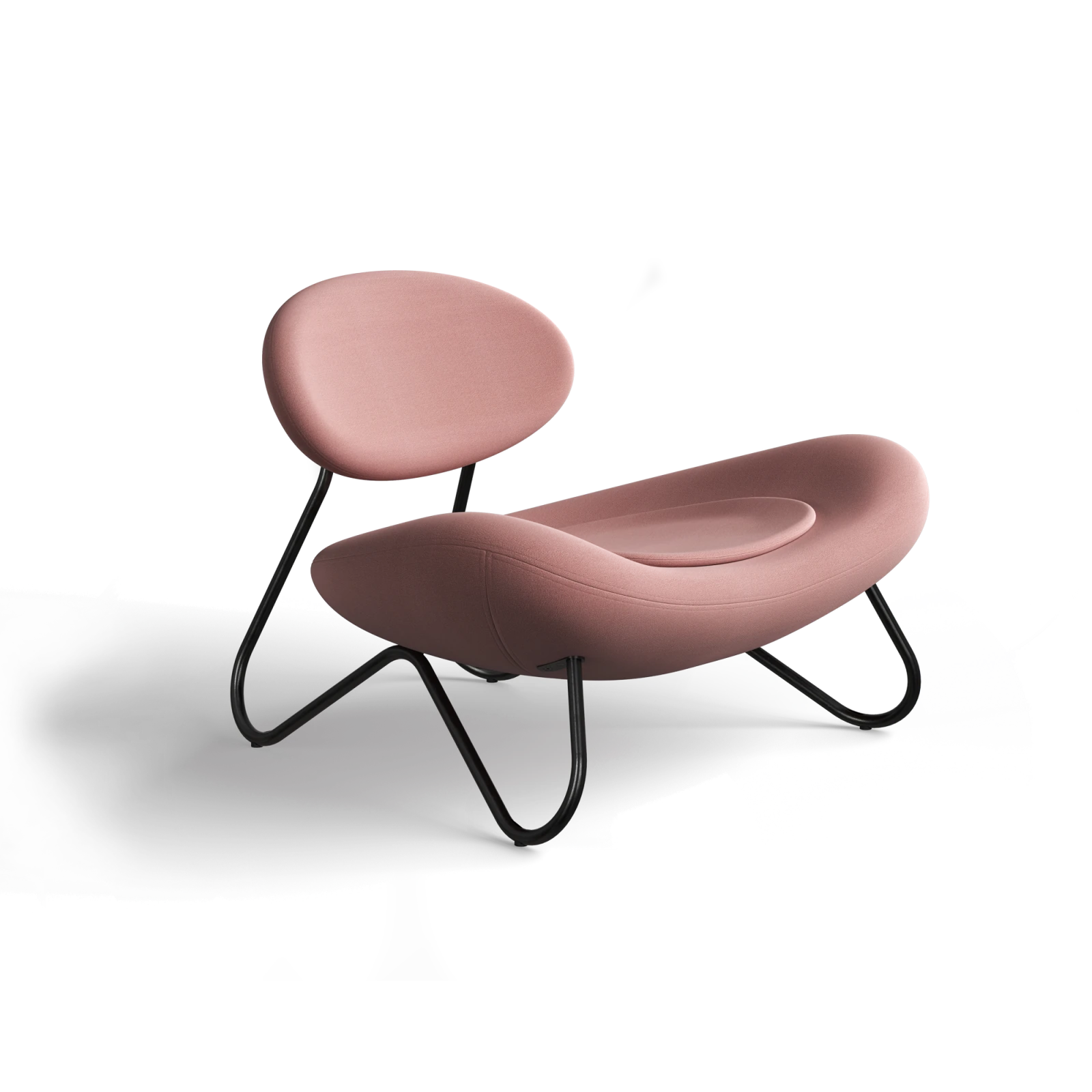 Meadow Lounge Chair - Dusty Rose - Gessato Design Store