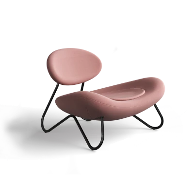 Meadow Lounge Chair - Dusty Rose - Gessato Design Store