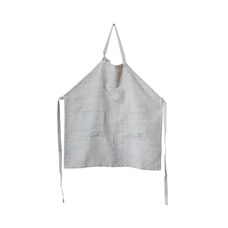 Moku Linen Apron, Charcoal - Gessato Design Store