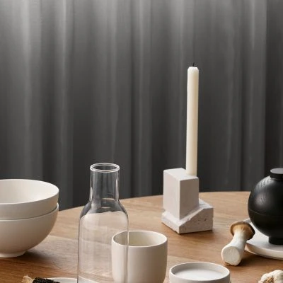 Offset Stone Candle Holder - Vol 2 - Gessato Design Store