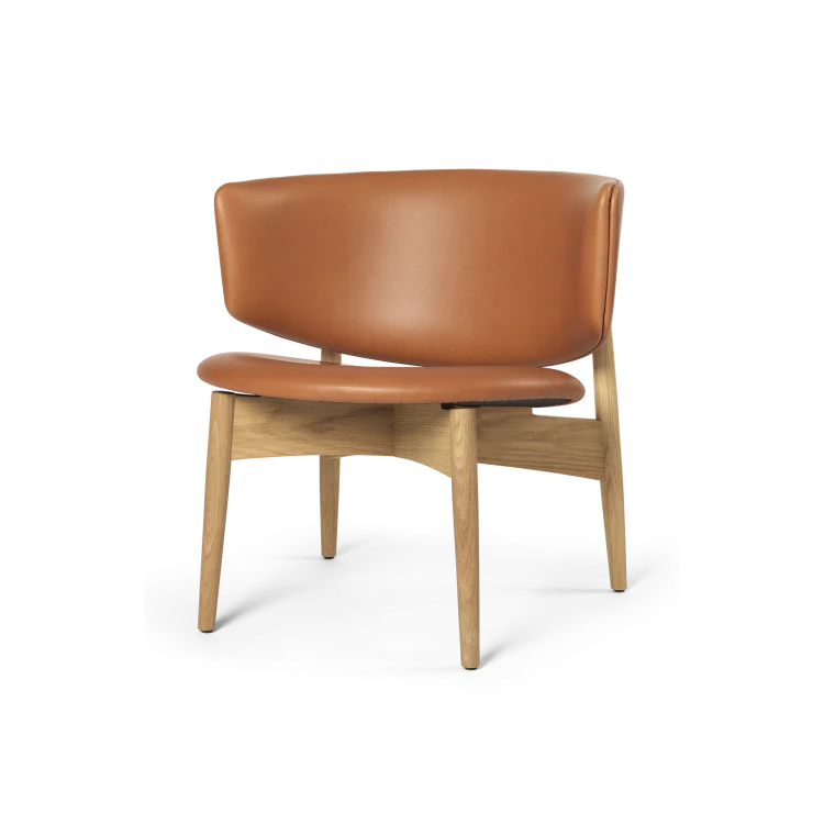 Herman Lounge Chair, Oak/Leather - Gessato Design Store