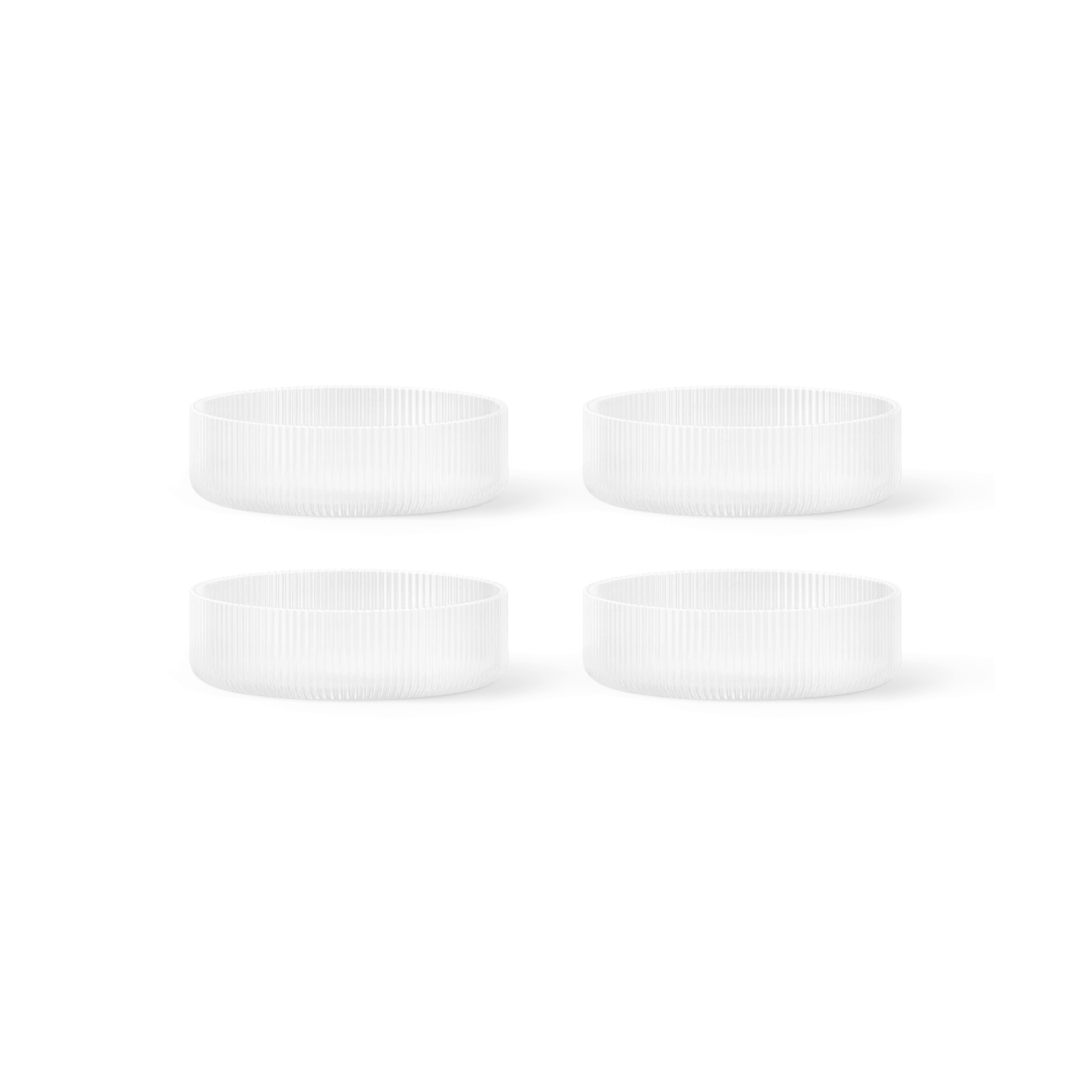 Ripple Serving Bowl - Frosted, Set of 4 - Gessato Design Store