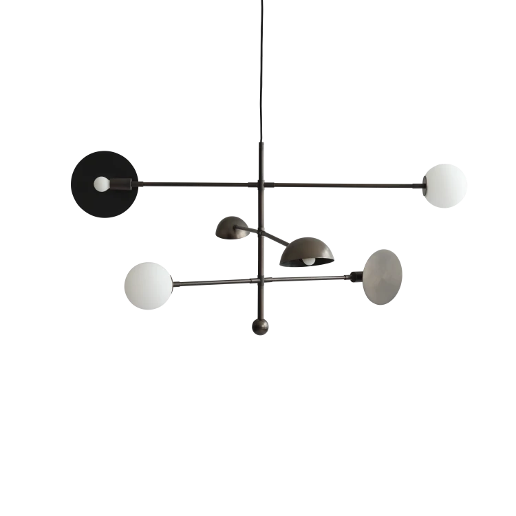 Sahn Chandelier - Bronze, UL - Gessato Design Store