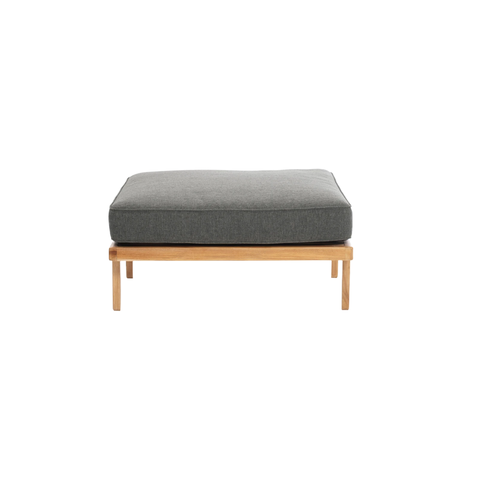Rib Outdoor Sofa Ottoman Module with Cushion - Gessato Design Store