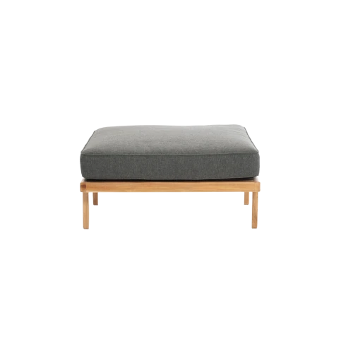 Rib Outdoor Sofa Ottoman Module with Cushion - Gessato Design Store