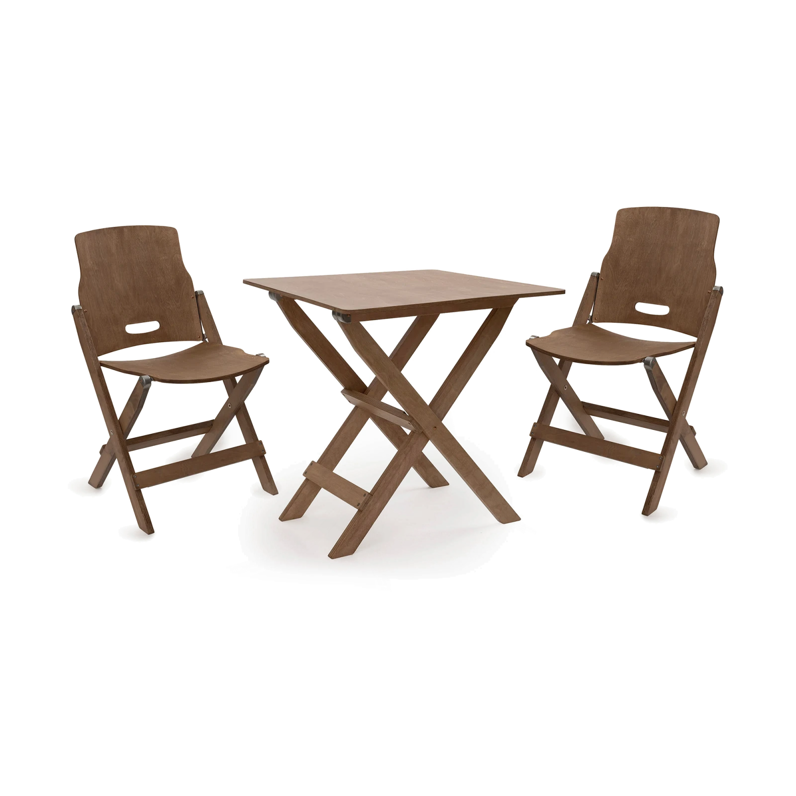 Ridgetop Wood Table and Folding Chair Set - Gessato Design Store