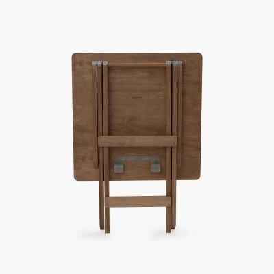 Ridgetop Wood Table and Folding Chair Set - Gessato Design Store