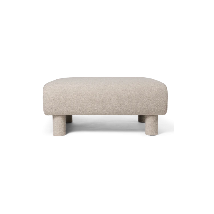 Dase Ottoman, Soft Bouclé – Natural