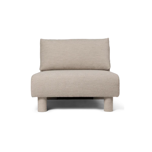 Dase Sofa Center, Soft Bouclé - Natural - Gessato Design Store