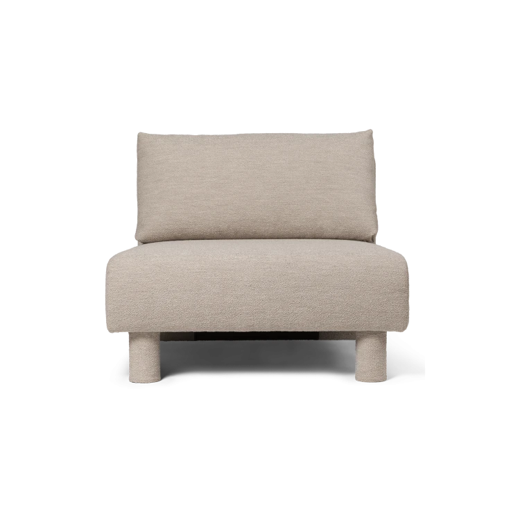 Dase Sofa Center, Soft Bouclé – Natural