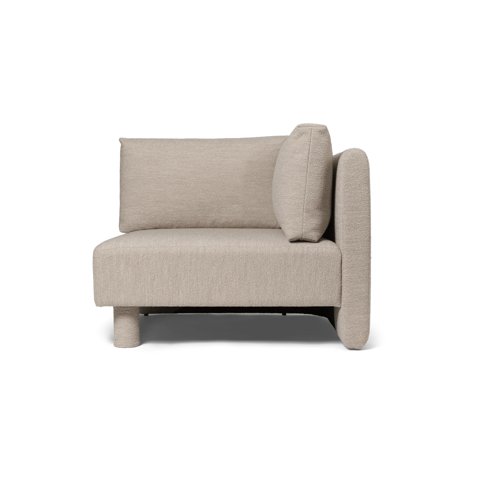 Dase Sofa Corner, Soft Bouclé - Natural - Gessato Design Store