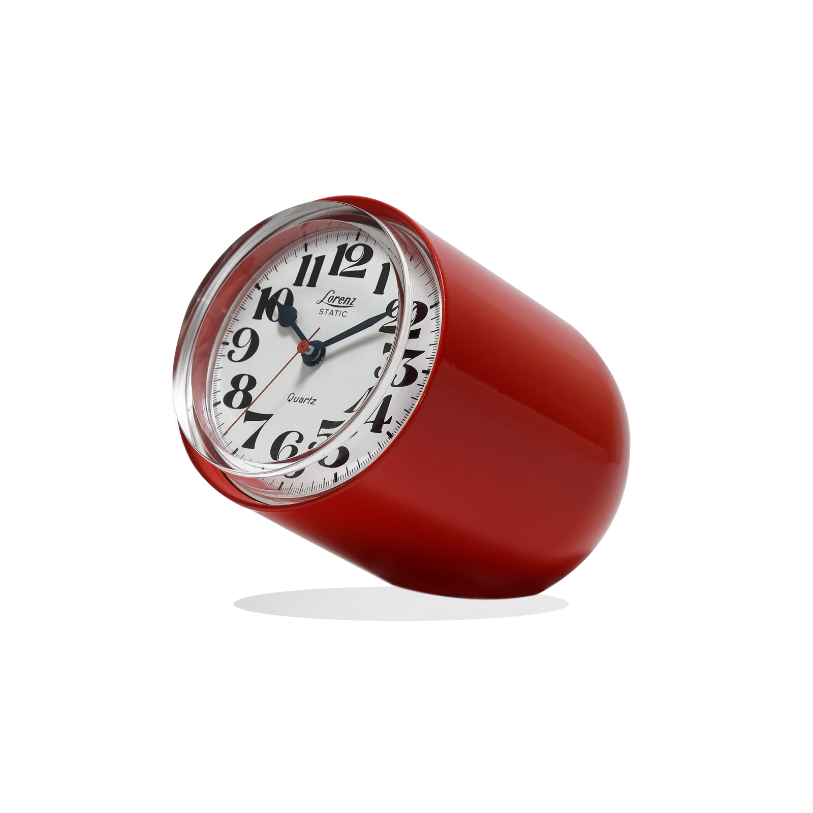 Lorenz Static Table Clock - Red - Gessato Design Store
