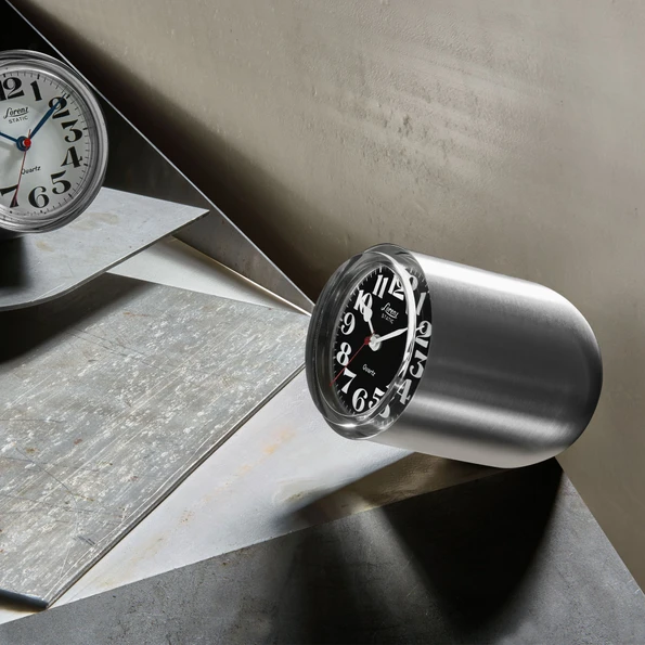 Lorenz - Lorenz Static Table Clock - Steel | Gessato Design Store