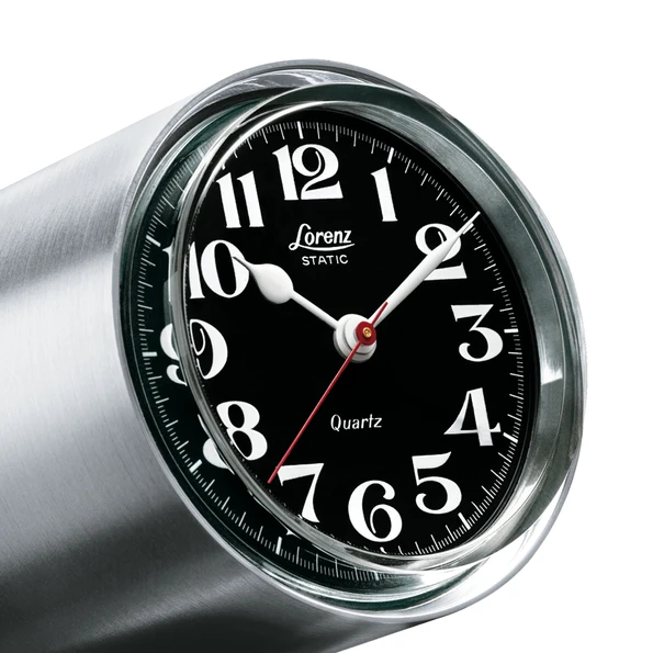 Lorenz - Lorenz Static Table Clock - Steel | Gessato Design Store