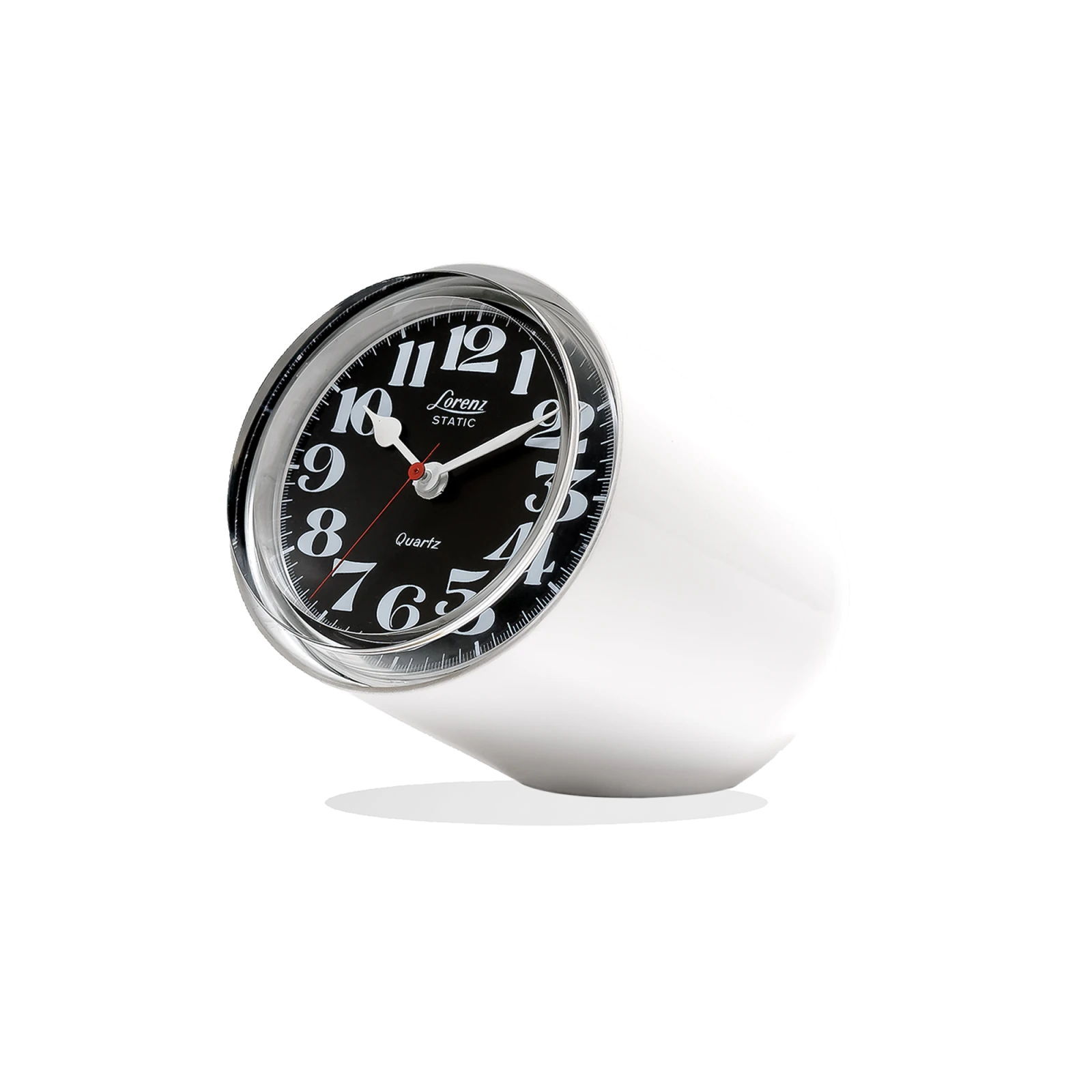 Lorenz Static Table Clock - White - Gessato Design Store