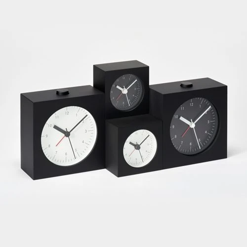 City Pop L - Alarm Clock, Black - Gessato Design Store