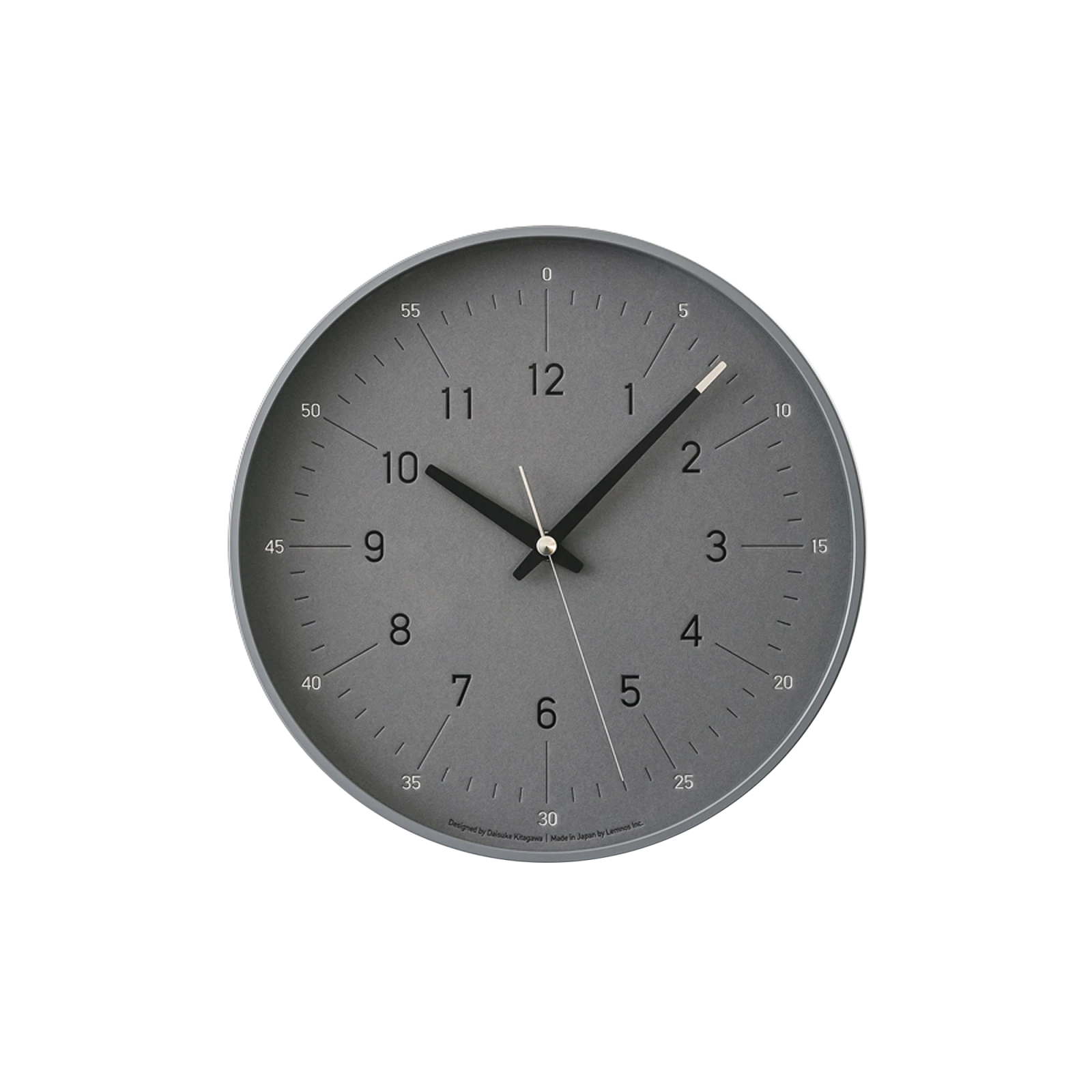 Essent Wall Clock - Grey - Gessato Design Store