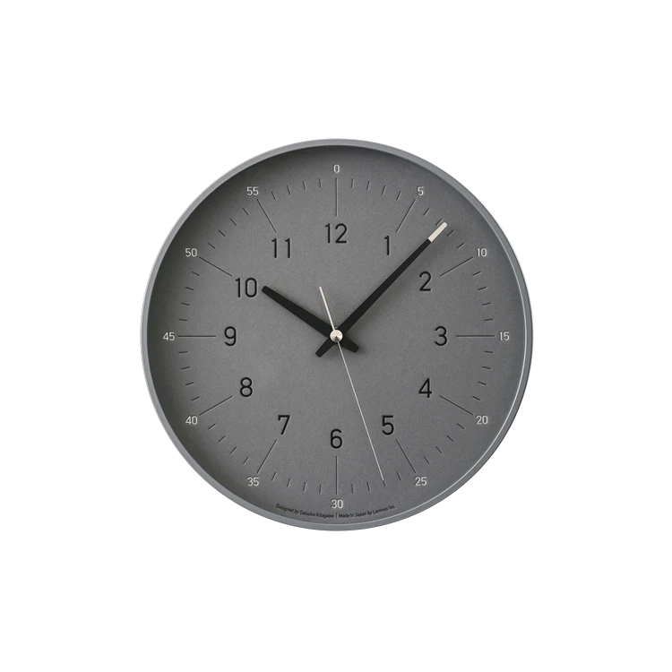 Essent Wall Clock - Grey - Gessato Design Store