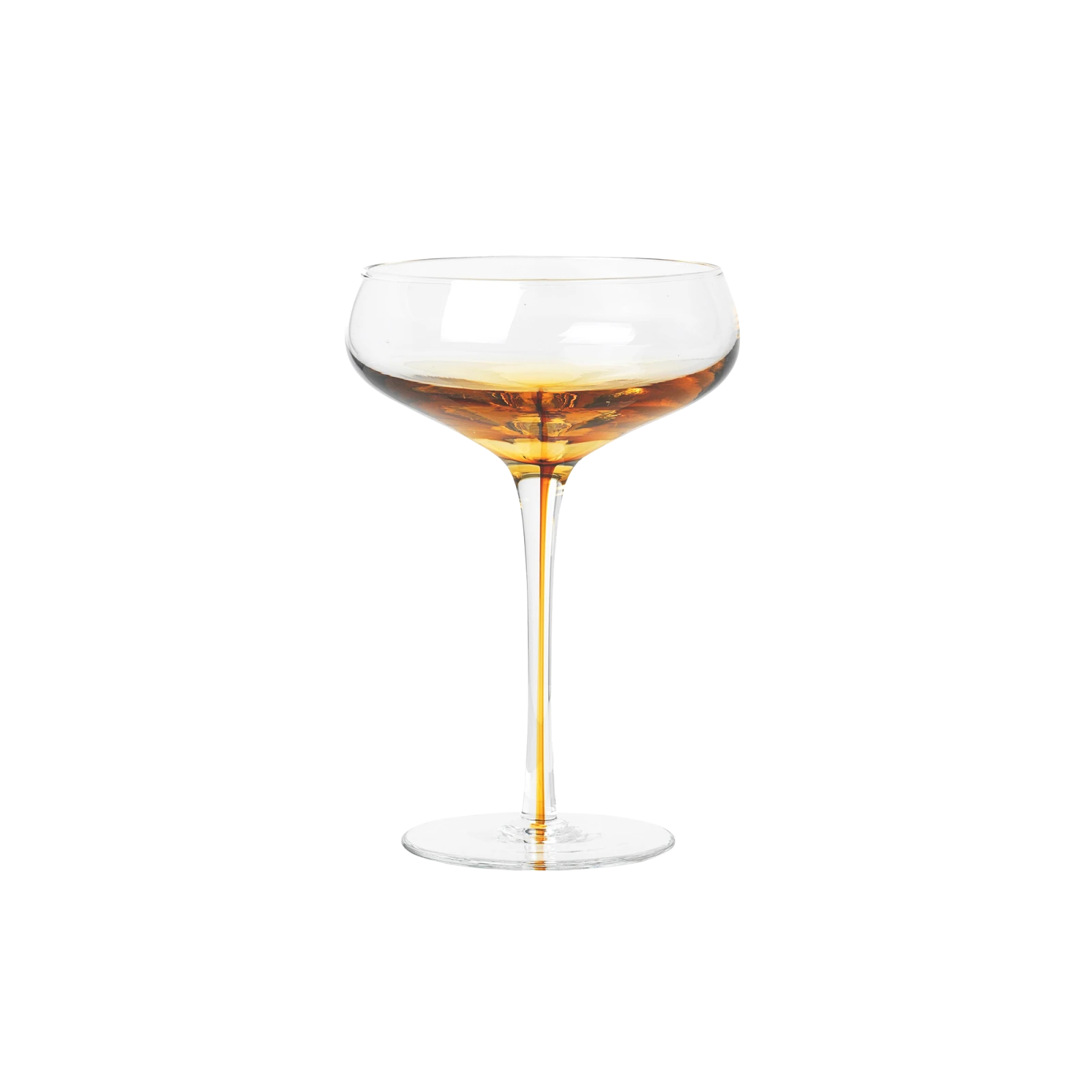 Amber Champagne Glass, Set of 4 - Gessato Design Store