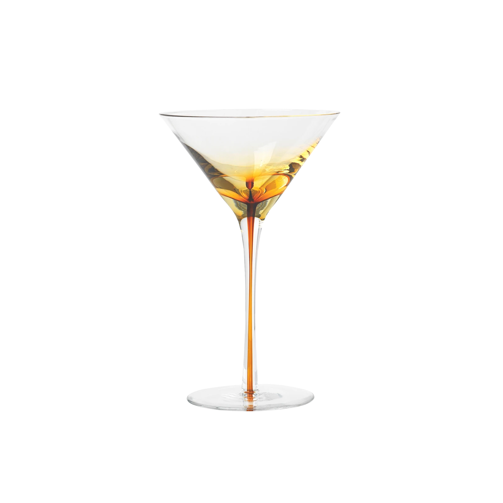 Amber Martini Glass, Set of 4 - Gessato Design Store