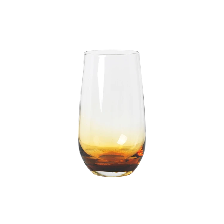 Amber Tumbler Tall, Set of 4