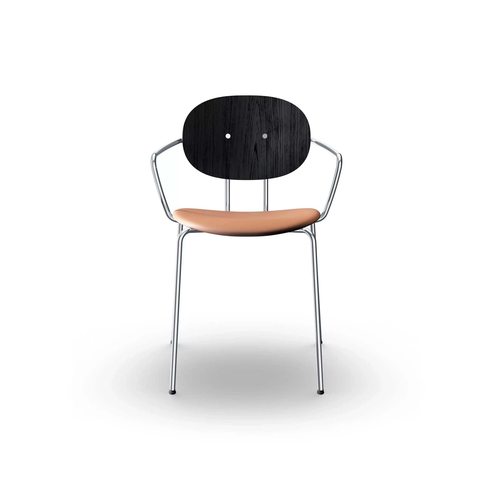  Black lacquer, Leather cognac aniline