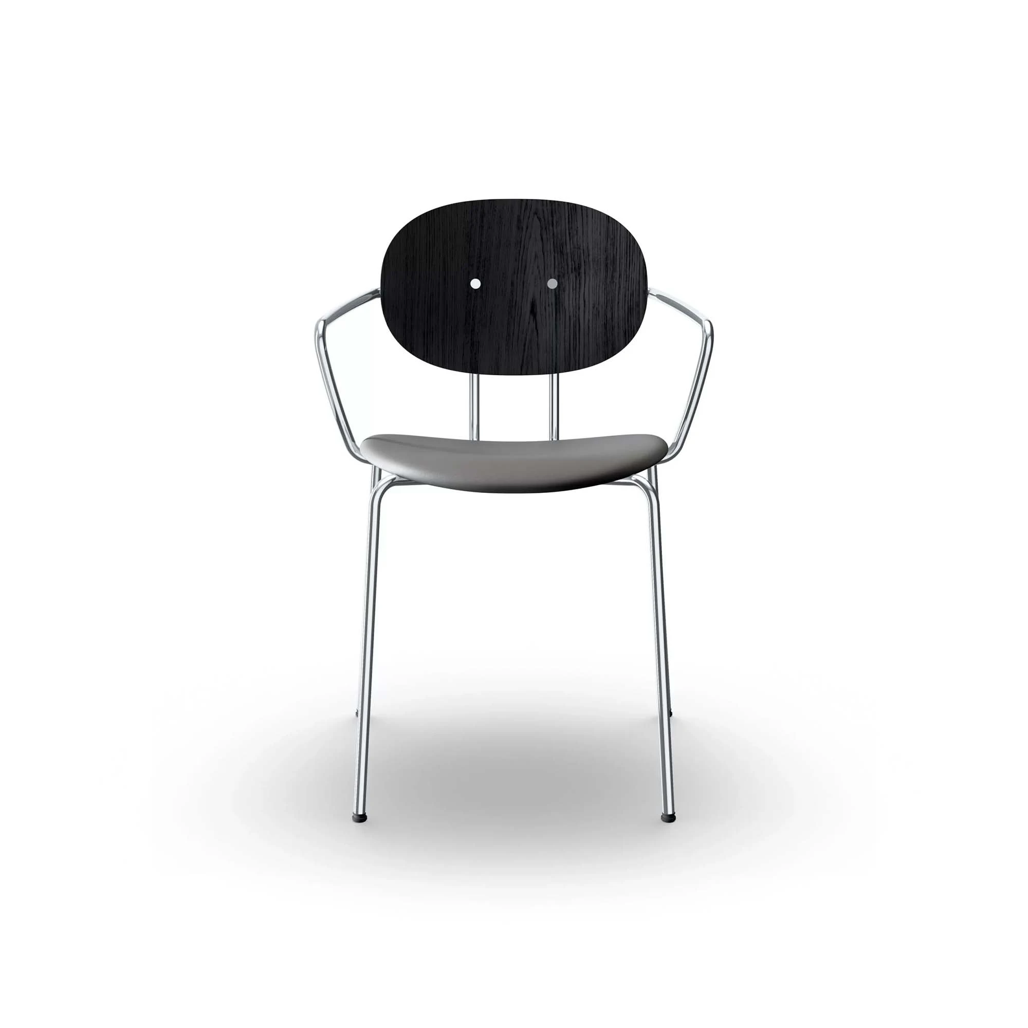  Black lacquer, Leather grey aniline