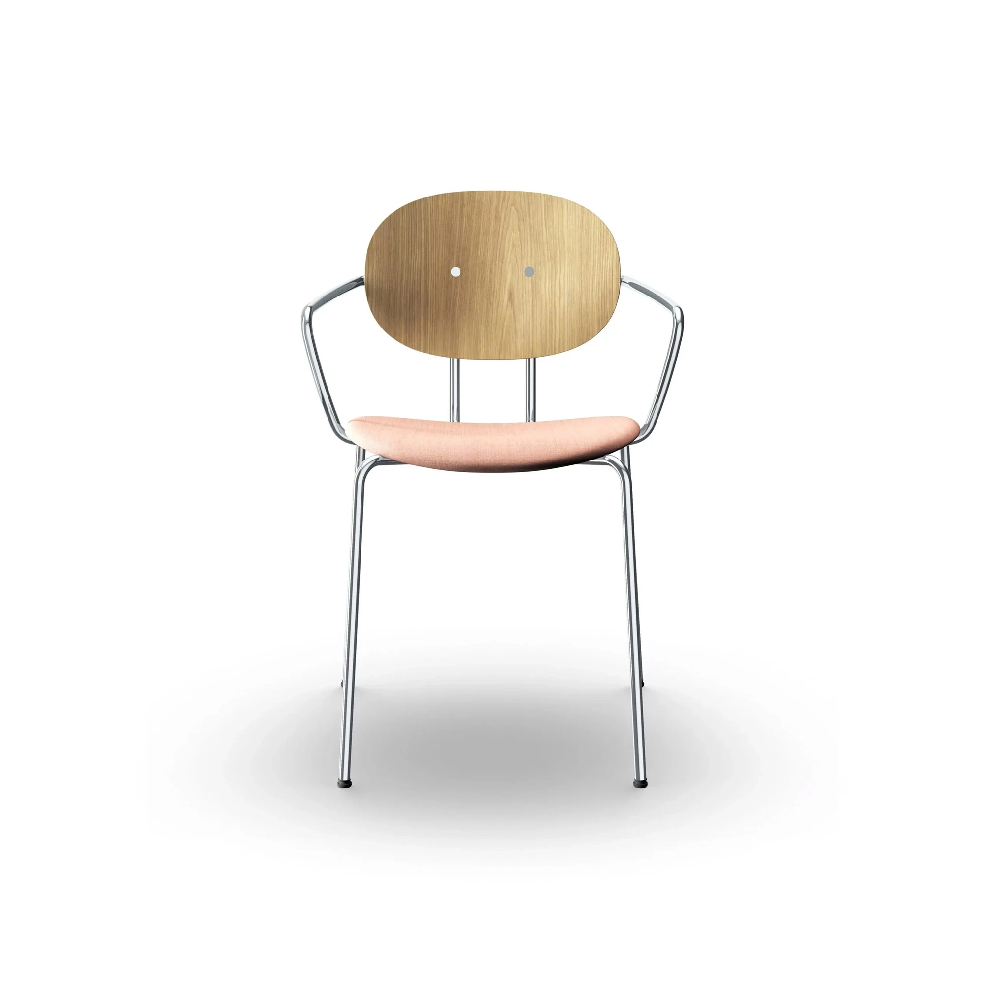  Oak veneer lacquer, Wool remix rose