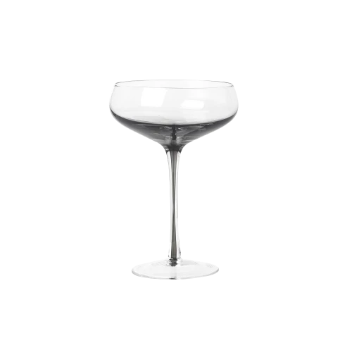 Smoke Champagne Glass, Set of 4 - Gessato Design Store