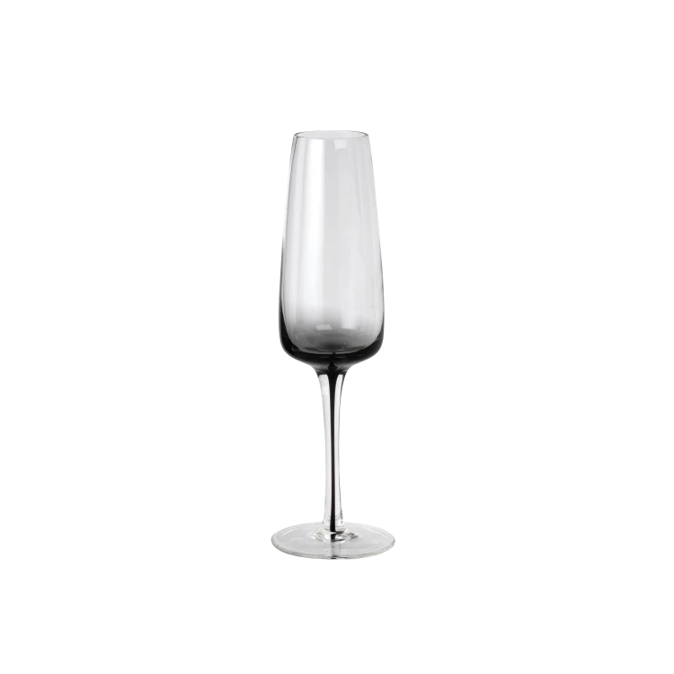 Smoke Flute Glass, Set of 4