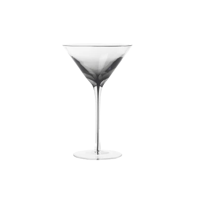 Smoke Martini Glass, Set of 4 - Gessato Design Store