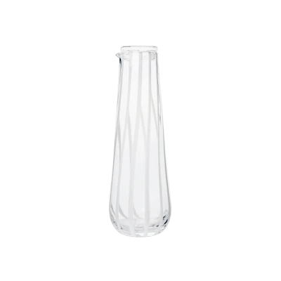 Stripe Carafe with Lid - Gessato Design Store