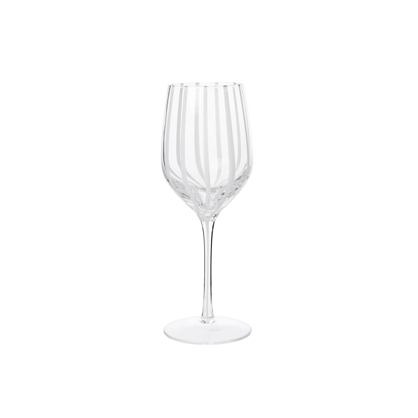 Stripe White Wine Glass, Set of 4 - Gessato Design Store