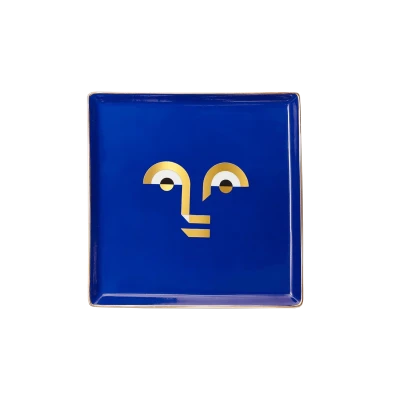 Apollo Ceramic Tray, Blue - Gessato Design Store
